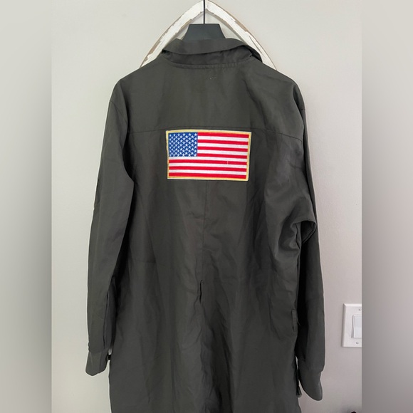 New Tipsy Elves Pilot Jumpsuit In Army Green Size XL - ***NO BELT*** - Picture 12 of 13